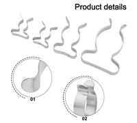 Clip in spugna a molla 10 mm/12 mm/19 mm/25 mm accessori per stoccaggio resisten