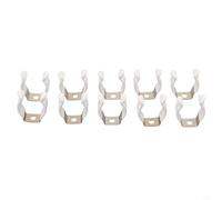 Clip in spugna a molla per attrezzi, in acciaio al manganese resistente con plastica, confezione da 10 pezzi, compatibili con fori da 10 mm, 12 mm, 16 mm, 19 mm, 25 mm, 28 mm, (19 mm)