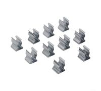 Clip in spugna in acciaio a molla, 10 pezzi, resistenti, aperte, per garage, armadi, tubi, baracche e cortile (6 mm)
