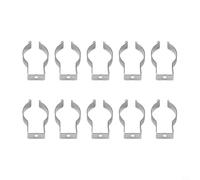 Clip in spugna in acciaio a molla, 10 pezzi, resistenti, aperte, per garage, armadi, tubi, baracche e cortile (28 mm)