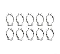Clip in spugna in acciaio a molla, 10 pezzi, resistenti, aperte, per garage, armadi, tubi, baracche e cortile (41 mm)