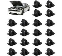 Clip isolante cofano auto, 20 pezzi, plastica nero, Bavooty