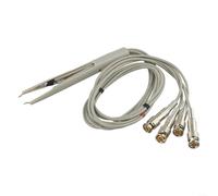 Clip Kelvin placcati oro con connettori BNC per misuratori a ponte LCR compatibili con test SMD e analisi di circuito a bassa resistenza