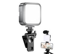 Clip Live Stream Light - ABS 12.5x3.5x7.3cm | LED Camera Fill Light Clip On Selfie Lamp | Portable Video Conference Lighting For Phone Tablet Laptop For Live Streaming Recording And Meetings