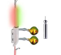 Clip Luminosa per Canna da, indicatore Impermeabile, 10 x 2 cm, Lampada da, Accessorio per Pescatori con Uso Multiuso, Strumento per la Ricerca di Pesci notturni per Adulti Appassionati