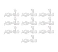 Clip luminose all'aperto, ganci per montaggio natalizio di 10 pezzi, organizzatore di corde, design senza danno per tetto, appartamento, alberi, cortile, ringhiere, tegole, recinzioni, Halloween, deco