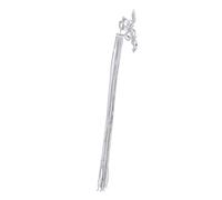 Clip lunga per artiglio con nappa Elegante pinza per capelli con Tenuta per le donne Accessorio per capelli in lega d'argento per feste nuziali 1 pezzo