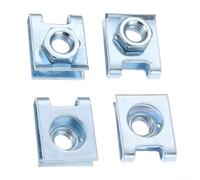 Clip M6 a U per autoveicoli zincate per basi di targa e fissaggio del pannello di rivestimento nella riparazione del veicolo