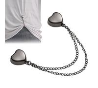 Clip magnetica per vestiti, spille magnetiche per vestiti | Clip per camicia a forma di cuore per top da donna - Pantaloni multifunzione con maniche a scialle, chiusure a clip a catena