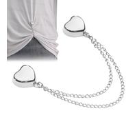 Clip magnetica per vestiti, spille magnetiche per vestiti, Elementi di fissaggio magnetici per abbigliamento a forma di cuore, Pantaloni multifunzione con maniche a scialle, chiusure a clip a catena