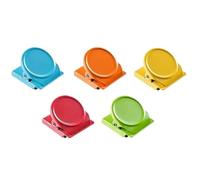 Clip magnetiche da 10 pezzi/2 set for ufficio e frigorifero - Organizer colorato for documenti e foto, uso in casa/cucina per frigorifero