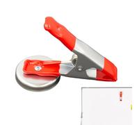 Clip magnetiche resistenti 10 cm - Pinze a molla in acciaio con testa in PVC e base magnetica forte | Morsetto largo per lavagna bianca officina garage strumenti e sfondo studio