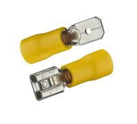 Clip Maschio E Femmina Isola 6.3X0.8 Mm Giallo - DEBFLEX 711069