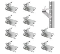 Clip Mensole Frigorifere, 10 Pezzi Clip Mensole Frigorifere Clip per Mensola del Congelatore Supporto in Acciaio Inossidabile 304 Clip per Ripiani per Frigorifero, Congelatore