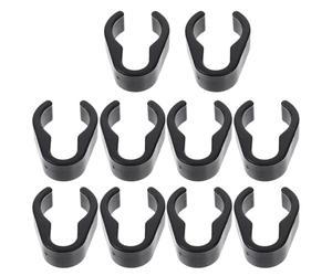 Clip Microfono in Plastica Nera 10 Pezzi, Diametro Interno 25mm | Clip per Cavi, Clips per Cavi Microfono, Accessorio per Microfono per Asta Flessibile