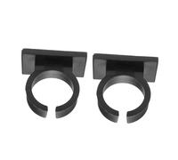 Clip Microfono in Plastica Nera, Set 2 Pezzi, per Supporti Wireless | Superficie Liscia senza Sbavature, Montaggio Rapido, per Reportage e Scuola, per Reporter e Staff
