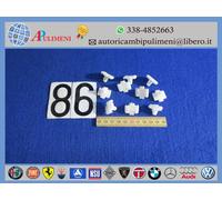 CLIP MOLLETTA 10 PZ MODANATURE LATERALI FIAT 124 A112 SOTTOPORTA FIAT 127 C CL