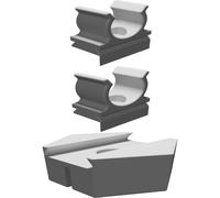 Clip Montaggio Tubo per Bosch L-Boxx Gro 12V Dremel Supporto Stampato 3D