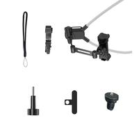 Clip montata sul collo/tipo magnetico del supporto del telefono 1/4 "vite per gli sport della prima persona con la cinghia anti goccia