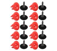 Clip Motore Sottoscocca per per ford Focus 10mm Kit 20 Clip | Compatibile per per ford Focus, per c-max, installazione per facile, 10 viti + 10 tasselli, foro 10x8mm