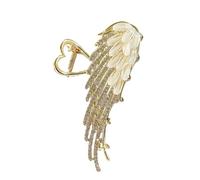 Clip multiuso a forma di cuore e ali con strass luccicanti di pino per capelli più forti per diverse acconciature