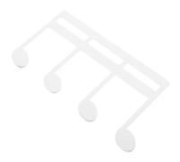 Clip Musicale a Forma di Nota in Metallo, Supporto Spartiti Argento | Mantiene le Pagine Aperte senza Vento, Uso a Casa e Durante Lezioni, Finitura Liscia Traforata