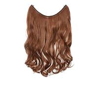 Clip nelle estensioni dei capelli 20 pollici estensioni dei capelli 2 modi fascia regolabile dimensione ricci ondulati filo invisibile estensioni dei capelli parrucchino 140 grammi for le donne Clip p