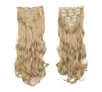 Clip nelle estensioni dei capelli Capelli sintetici 140 g 7 pezzi/lotto fibra resistente al calore posticci for onda del corpo 24 pollici for le donne Hair Extensions(15)
