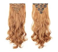 Clip nelle estensioni dei capelli Capelli sintetici 140 g 7 pezzi/lotto fibra resistente al calore posticci for onda del corpo 24 pollici for le donne Hair Extensions(30)