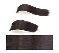 Clip nelle estensioni dei capelli Clip diritta sintetica nelle estensioni dei capelli Capelli a forcina invisibile Aggiungi volume di capelli delle donne Capelli lisci corti e setosi Posticci interi s