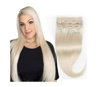 Clip nelle estensioni dei capelli Clip for capelli biondi a testa intera Estensioni for capelli biondi bianchi Clip for capelli umani Estensioni for capelli veri for capelli corti 12"-24" Clip per est