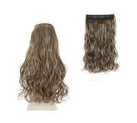 Clip nelle estensioni dei capelli Clip nell'estensione dei capelli sintetici ondulati lunghi Filo invisibile Nessuna clip nelle estensioni dei capelli Linea di pesce segreta Estensioni di un pezzo Pos