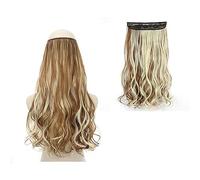 Clip nelle estensioni dei capelli Clip nell'estensione dei capelli sintetici ondulati lunghi Filo invisibile Nessuna clip nelle estensioni dei capelli Linea di pesce segreta Estensioni di un pezzo Pos