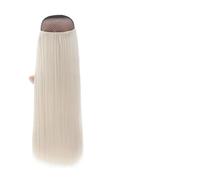 Clip nelle estensioni dei capelli Estensioni dei capelli sintetici Clip biondo chiaro da 26 pollici nell'estensione dei capelli Parrucchino biondo naturale Ombre lungo dritto for le donne Clip per est