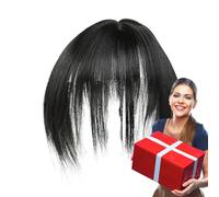 Clip On Bangs - Posticci Per Frangia, Capelli Umani Naturali A Francesi, Parrucchino Air Bang Invisibile Ultrasottile | Estensione Leggera Con Frangia A Clip Per L'acconciatura Quotidiana