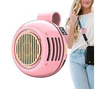 Clip On Bladeless Rechargeable Fan - 360 Rotating Mini Cooling For Neck Desk Travel Summer | USB Bladeless Airflow Quiet Motor Clip Mount Lithium Battery Fast Charge Compact Hands Free Use