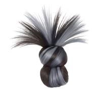 Clip On Buns, Claw Clip Ponytail Extension, Sintetic Feathered Wig, Quick Styling Accessory, Easy-To-Wear, Adjustable Size, Black/Brown Color, For Daily Use, Festival, Special Occasions, Multicolor