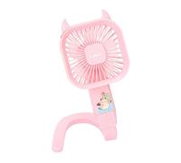 Clip On Fan - Adjustable Cooling Fan, 3 Speed Quiet Airflow 360 Rotation Bendable Silicone Legs Mini Portable for Stroller Crib Car Seat Hands Free Cooling for Travel Camping Bicycle Bed Tent