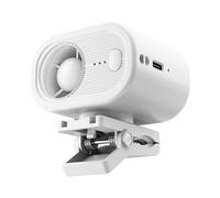 Clip On Fan, Handheld Cooling Device, Rechargeable Utility with Sturdy Layer, Summer USB Fixture with Refined Texture, 8.5x7.5x7.7cm Personal Category, Neck Fan for Indoor Outdoor Office Picnic Sports