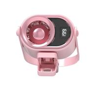 Clip On Fan Portable - Mini Cooling Device, Quiet Air Circulator Tool, Four Speed Adjustable Personal Cooling Fan Device, Rechargeable Battery Powered Portable Çooling Ďevice with LED Light Lanyard In