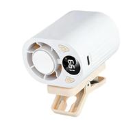Clip on Fan Portable, Usb Rechargeable Air Fan, Digital Display Cooling Device, Stroller Blower Hands Free Clip Design, Adjustable Wind Speed for Travel Camping Fishing Jobsite Car Home Outdoor Use