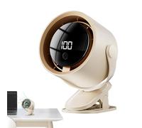 Clip On Fan, USB ricaricabile Car Fan, 100-Speed Adjustable Airflow, LED Display Design, Strong Morsetto Grip, Ideal for Truck, RV, Boat, Golf Cart, Trattor, Kitchen, Van, Camping Use