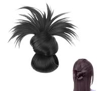 Clip On Feathered Bun Wig, Hgyugrf Messy Bun Hair Piece, Claw Clip Messy Buns Hair Piece, Morbidi Hairs Buns for Women Daily Wear (Black)
