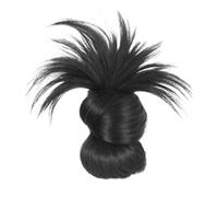 Clip on Feathered Wig, Soft Messy Bun Clip, Lightweight Natural Hairpiece, Comfortable Everyday Hairclip, Light, Black,Dark/brown, Ideal for Women, Girls, Friends, Colleagues