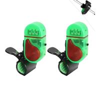 Clip-On Fishing Bite Alarm with LED Light, 2025 New Smart Electronic Fishing Bells for Rods, Upgrade Sensitive Sound Tip-Up Fish Alarms for Day & Night Fishing(2pcs)