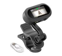 Clip- on Guitar Sintonizzatore accurato per strumenti acustici, display LCD veloce per chitarra elettrica, strumento di tuning portatile da viaggio, per registrazione, esercizio, performance live e