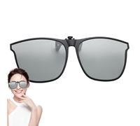 Clip On Occhiali Da Sole - Trasformazione senza sforzo, Polarizzate Sovraocchiali, Protezione UV, Montatura Leggera In PC Metallo, 14cm Filtro Solare | Per Guida & Sport