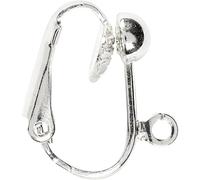 Clip-On orecchini, argento placcato, SP, 40 pezzi