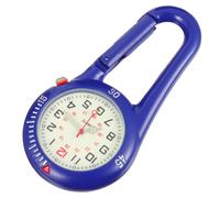 Clip On Quartz Watch Blu in Acciaio Inossidabile per Zaino e Cintura