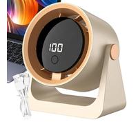 Clip On Table Fan 100 Speeds Digital Display Rechargeable Quiet Portable